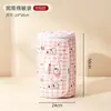 Bolsa de Almacenamiento para Edredón de Algodón con Forma de Cilindro Redondo y Asas, Ventana Lateral Visible, Gran Capacidad, Bolsa de Almacenamiento Portátil, Bolsa Doméstica a Prueba de Humedad y Polvo