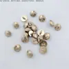 Accesorios Botones de 10 mm Cosidos a Mano, Botones para Ropa de Muñecas, Botones Dorados con Forma de Corona para Coser