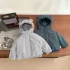 Ropa de Invierno de Algodón para Bebé Estilo Coreano Unisex Chaqueta Gruesa con Capucha de Forro Polar para Bebé Linda Chaqueta de Algodón Abrigo de Algodón Cálido para Bebé Ropa de Abrigo