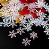 Decoración navideña transfronteriza, copos de nieve, fiesta de bodas, tirando trozos de papel, bricolaje, copos de nieve falsos, fabricantes de accesorios navideños