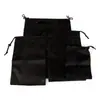 Bolsa de Almacenamiento para Cuerda de Saltar Negra de Poliéster, Oxford Deportivo Impermeable con Bolsillo de Cordón
