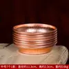 Cuenco de Suministro de Agua Chasis Dios de la Riqueza del Agua Cuenco de Suministro de Agua de Cobre Plato de Agua Bendita para Buda Hogar Plato de Purificación de Agua de Cobre Rojo del Tíbet