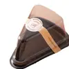 Caja para pastel triangular caja para pastel de lasaña horneado 6 pulgadas 8 pulgadas caja para cortar pastel de mousse caja de embalaje desechable