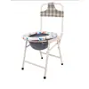Silla de Inodoro para Ancianos al por Mayor Silla de Inodoro Plegable para Mujeres Embarazadas Silla Taburete de Inodoro Móvil Respaldo Alto Hogar Inodoro Orina