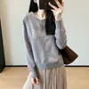 Suave y cómodo polar Andy~ un cárdigan de punto elegante y rejuvenecedor con bonito bordado de dibujos animados, perfecto para mujeres, nueva colección otoño 2026, H091606