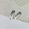 Clip BB ovalado cuadrado de 3CM-7CM clip de resorte de gota de agua de acero inoxidable clip lateral material para horquilla DIY clip base para accesorio de cabello