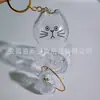 Lindo Colgante de Almacenamiento de Cabeza de Gato Grande, Caja Creativa Transparente para Guardar Pelo de Gato, Colgante de Almacenamiento de Gato Extra Grande