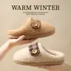 Pantuflas de algodón para mujer 2026 modelo nuevo para otoño e invierno, uso en interiores en casa, antideslizantes, resistentes al olor, cálidas, pantuflas de algodón de suela suave para mujer