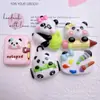 Panda de Dibujo Animado Pizarra Mochila Escolar Pegamento de Crema DIY Pasador Diadema Funda para Teléfono Móvil Flor para Zapatos Imán para Refrigerador Accesorios de Resina