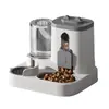 Alimentador Automático de Animais de Estimação Transfronteiriço, Dispositivo Integrado de Alimentação e Bebedouro, Tigela Grande para Gatos e Cães, Uso Duplo, Não Precisa de Eletricidade, Sem Boca Molhada