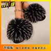Nuevas zapatillas peludas de diseño exclusivo 2026, cómodas, de suela plana para mujer, a la moda y versátiles, impresionantes zapatillas de una sola tira para que las mujeres las usen en el exterior