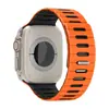 Correa de Silicona Magnética Bicolor Rayada Compatible con Apple Watch Series 10 11 S12 iWatch Ultra Correa de Muñeca