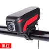 Farol Inteligente com Toque para Bicicleta Luz para Ciclismo ao Ar Livre Carregamento USB Luz de Buzina Lanterna T6 Brilhante Equipamento de Ciclismo