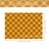 Papel de Seda Xadrez Outono WX 17g Papel de Embrulho à Prova de Umidade para Doces de Presente Papel de Cópia Decorativo Xadrez Laranja