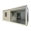 Casas pré-fabricadas personalizáveis para atividades transfronteiriças, casas móveis contêineres residenciais de aço colorido, unidades de escritório destacáveis e abrigos simples para uso externo