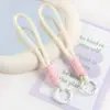Novo Cordão Colorido Simples Tecido à Mão para Celular Chaveiro Cordão Combinação de Cores Corda para Celular Corda para Copo d'Água Atacado