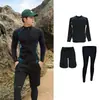 Fornecimento Direto da Fábrica Roupa de Neoprene Dividida para Casal Manga Longa Calça Longa Conjunto de Surfe Esportivo Proteção Solar Zíper Roupa de Banho Pai-Filho