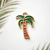 Acessórios de Joias Pingente de Árvore de Coco com Gotejamento de Óleo de Liga Especial de Fornecimento Transfronteiriço para Colar Pulseira Brincos Chaveiro DIY Feito à Mão