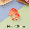 Ímãs de Geladeira de Cogumelos Coloridos da Selva, Acessórios de Resina para Capa de Celular, Presilhas de Cabelo Criativas, Decorações para Sapatos, Materiais de Decoração DIY