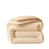 Colcha Personalizada de Algodón-Lino Lavado Clase A con Proteína de Gusano de Seda, Colcha de Invierno, Colcha 3D, Colcha de Invierno Engrosada y Cálida, Relleno de Colcha para Primavera-Otoño