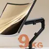 Brazo de Monitor de Altura Ajustable de 17 a 32 Pulgadas Soporte Telescópico para Monitor de Computadora de Escritorio para Escritorio de Oficina