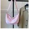 Bolsa de Axila Cuadros Estilo Coreano 2025 Alta Calidad para Mujer Ropa Casual de Trabajo Bolso de Hombro Bolso Cruzado Casual Diario Bolso Dumpling