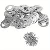 50 piezas de juego de abrebotellas de hierro con destornillador de tornillo abrebotellas de comercio exterior reforzado niquelado accesorios plateado bronce