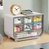 Nova Caixa de Armazenamento de Mesa para Bijuterias e Miudezas Divisória Rack de Armazenamento de Grande Capacidade Tipo Gaveta Organizador de Papelaria