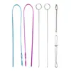 Amazon Set de Ensartador de Cuerda Elástica Largo Plástico Guía de Banda Elástica Ensartador de Doble Agujero Pinza para Ensartar
