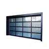 Venda Direta de Fábrica Liga de Alumínio Vidro Porta de Garagem Panorâmica de Vidro Porta de Garagem de Vidro Oco Porta Basculante de Vidro Laminado