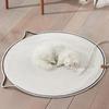 Tabla Rascadora de Gato de Invierno, Resistente a los Arañazos, Resistente al Desgaste, No Suelta Pelo, Tabla Rascadora Redonda Súper Grande para Gato, Cama para Gato, Adecuada para Todas las Estaciones
