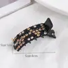 Estilo Coreano Elegante Versátil Colorido Pinza Lateral Pinza para Flequillo con Pedrería Moderna Lujo Ligero Pinza para Cola de Caballo Pinza de Pato Duradera