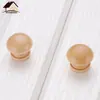 Manija de Puerta de Gabinete de Madera de Loto Pomo Redondo de Cajón Madera Agujero Único Champiñón Accesorio de Mueble de Armario Estilo Lujo Ligero