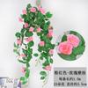 2025 Nuevo Impermeable Flor de Seda Rattan Simulado Comercial Escaparate Paisajismo Decoración Pared de Plantas Verdes Fondo Pared Arte Floral