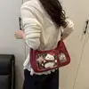 Bolso Cruzado Estilo Anime para Niñas, Bolso Transparente con Insignias de Gran Capacidad, Bolsa Pequeña para Snacks, Bolso Diario para el Trabajo de Mujer