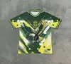 Camisa da Seleção Brasileira Copa do Mundo Qatar Edição Especial Manga Curta Camiseta Esportiva Casual Uniforme de Futebol