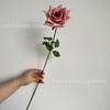 Nova simulação de flor única ramo ângulo rosa pequena rosa cerimônia de casamento salão de casamento decoração suave mesa de flores exposição de flores comércio exterior
