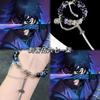 Nuevo Pulsera de Amatista Doble Anillo Chino para Mujer al por Mayor Estilo Étnico de Nicho Mariposa Artística Hada Pulsera de Moda Joyería