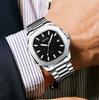 Reloj de Marca Grande para Hombre, Reloj Mecánico Luminoso, Reloj Mecánico Totalmente Automático, Reloj de Moda Nautilus para Hombre, Esfera Grande, Correa de Acero