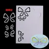 Cartón para envolver flores accesorios para el cabello bolsa de papel con dibujos accesorios papel adhesivo plantilla de papel casera cartón blanco corte de flores broche