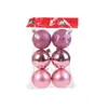 Bola de Luz de Natal Bola Brilhante Galvanizada Bola Fosca com Pó Pingente de Árvore de Natal Guirlanda Bola Decorativa de Rattan 6cm Bolas Coloridas