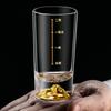 Balanza de Vidrio para Licor Jinshan 0.1kg Set de Vasos de Vidrio para Vino Domésticos 100ml Set de Vino Creativo Gama Alta y Casual
