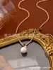 Wei Xue con estilo antiguo bola bi bola bola collar diamante pequeña bola de oro bola collar nueva cadena suéter chino mujer