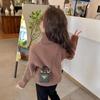 Suéter de cuello alto para niña Otoño e Invierno 2025 Suave y Sedoso Ropa para Niños con Suéter de Invierno para Bebé Camiseta de Punto Inferior para Niños