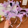 Diadema Kurome Lazo de Dibujos Animados Pasador para el Cabello Diadema Luminosa para Niños Accesorios para el Cabello Dulces y Lindos Puesto de Diademas con Brillo