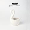 Adornos de Cisne de Cerámica de Jingdezhen Jaula Personalizada para Palillos Jaula para Cucharas Soporte para Palillos Almacenamiento de Cocina Blanco Creativo para el Hogar