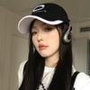 Gorra de Béisbol Nicho Combinación de Colores Vintage para Niños Versátil para Parejas Ala Ancha que Favorece el Rostro Protección Solar Pequeña Sombrero para el Sol