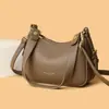 Bolsa de Axila Estilo Nuevo Popular Forma de Empanada Gran Capacidad Moderna Versátil para Todo Uso de Mano de un Solo Hombro Cruzada Bolso de Mano Elegante para Mujer