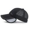 Gorra de Malla Retráctil de Ala Ancha para Exteriores Primavera Verano Hombres Mujeres Protección Solar Ala con Cordón Gorra de Béisbol para Pesca Sombrero con Estampado Reflectante