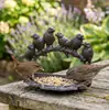 Nuevo producto transfronterizo: Adorno Sencillo Retro de Hierro Fundido con Forma de Pájaro para Alimentador de Pájaros, Decoración Frontal para Cafetería y Bar